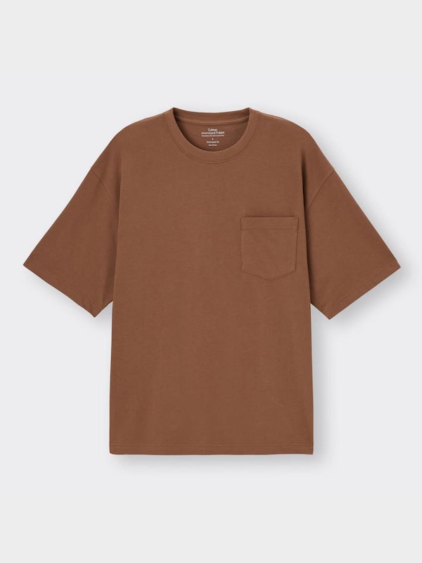 コットンオーバーサイズT(5分袖)