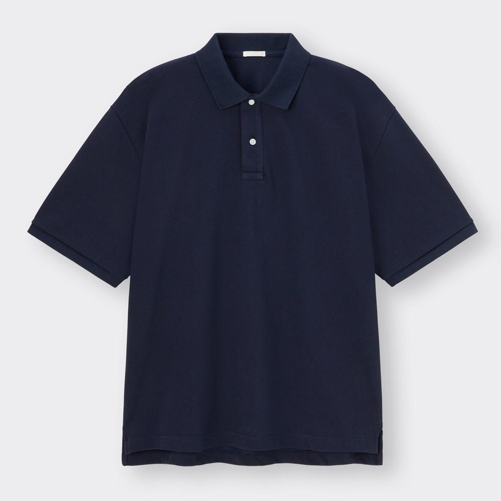 GU公式 | オーバーサイズポロシャツ(5分袖)