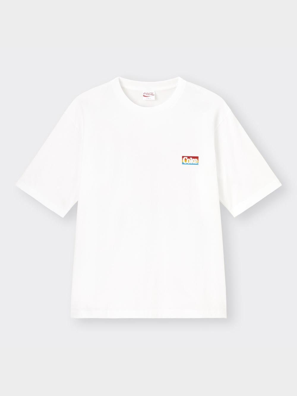 Coca Cola XLサイズ 新品 coca-cola コカコーラ グラフィックT カラー表記ブルー(グリーン ネイビー ボーダーTシャツ) 5分袖  GU 綿100 LL 送料無料 - ドリンク