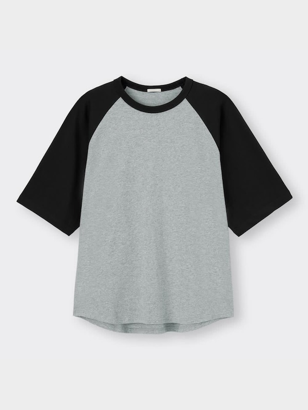 オーバーサイズT(5分袖)(ラグラン)