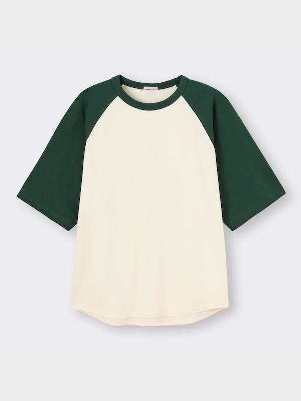 オーバーサイズT(5分袖)(ラグラン)