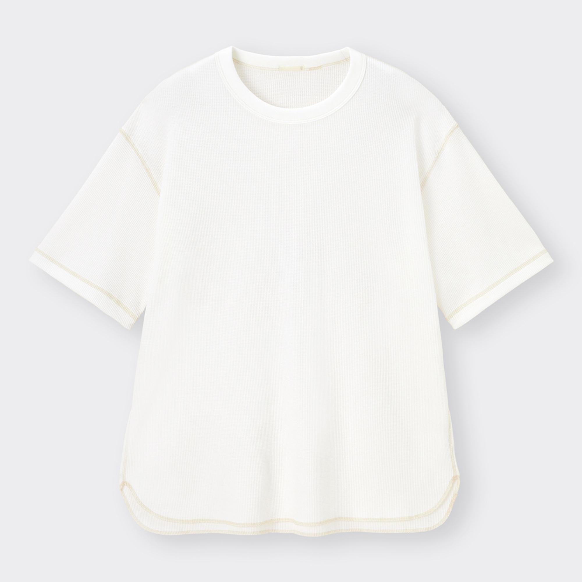 ワッフルTシャツ - Tシャツ/カットソー(七分/長袖)