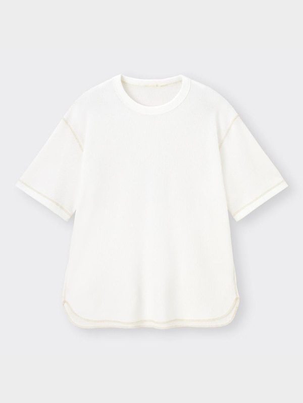 ワッフルT(5分袖)NT+E