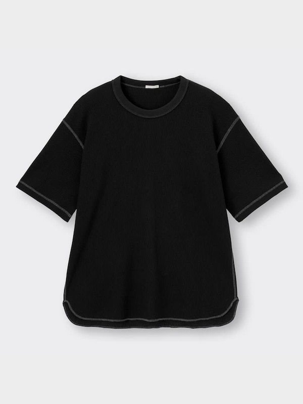 ワッフルT(5分袖)NT+E