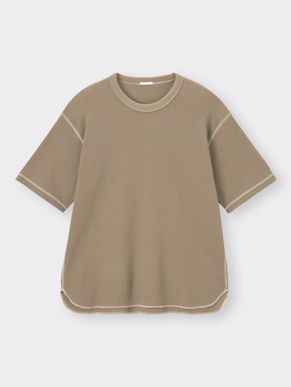 ワッフルT(5分袖)NT+E