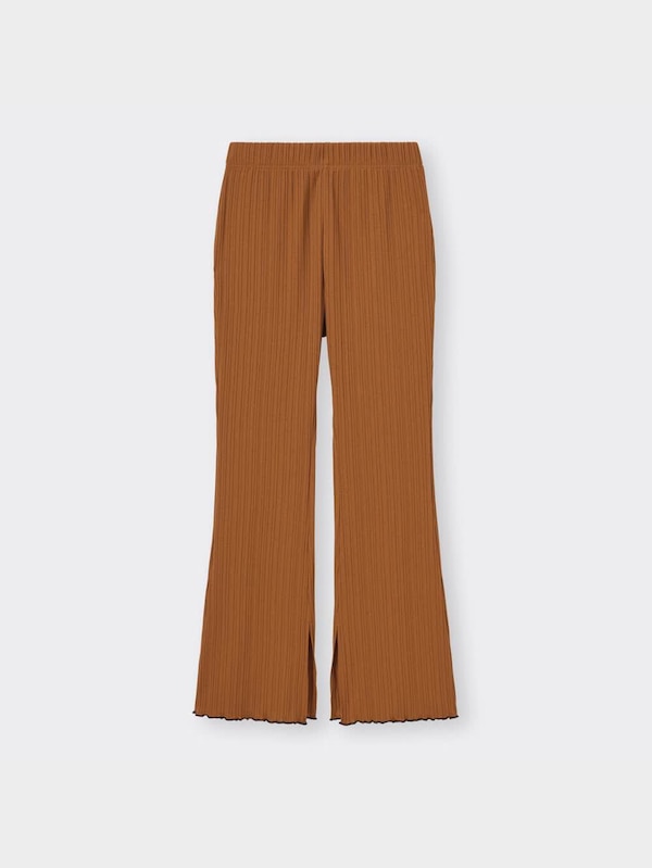 ランダムリブフレアレギンスパンツQ+E