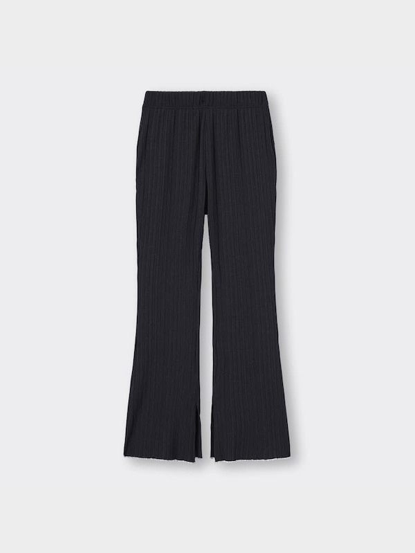 ランダムリブフレアレギンスパンツQ+E