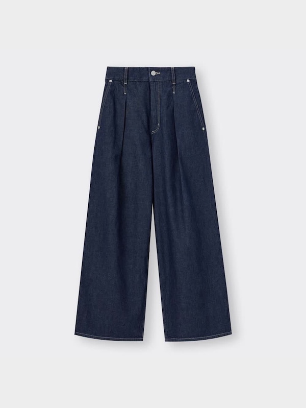 ライトデニムワイドパンツ(丈標準69.0～73.0cm)
