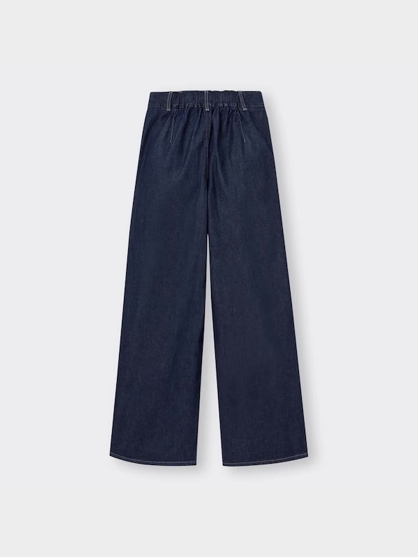 ライトデニムワイドパンツ+EC(丈長め79.0cm)