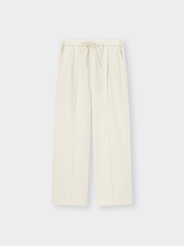 リネンブレンドプルオンパンツ(丈標準70.0～74.0cm)(セットアップ可能)