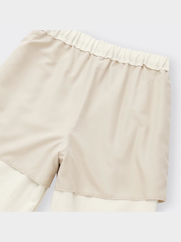 リネンブレンドプルオンパンツ(丈標準70.0～74.0cm)(セットアップ可能)