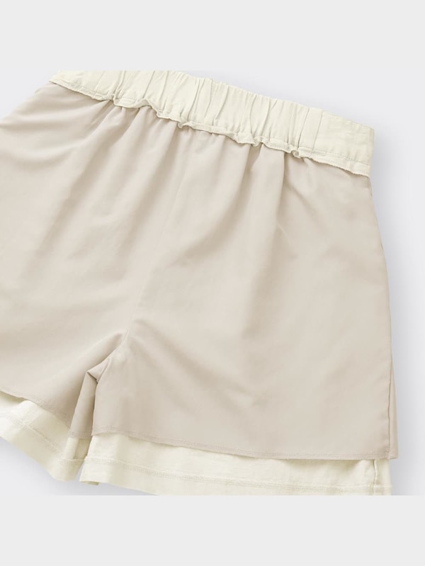 リネンブレンドショートパンツ(セットアップ可能)