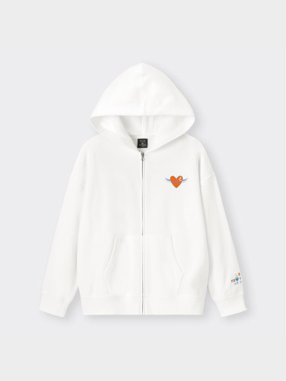 GU公式 | スウェットフルジップパーカ(長袖) ELLE 1