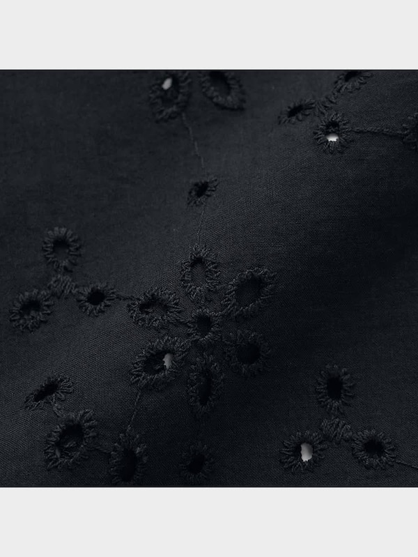 コットンレースクロップドシャツ(5分袖)+E