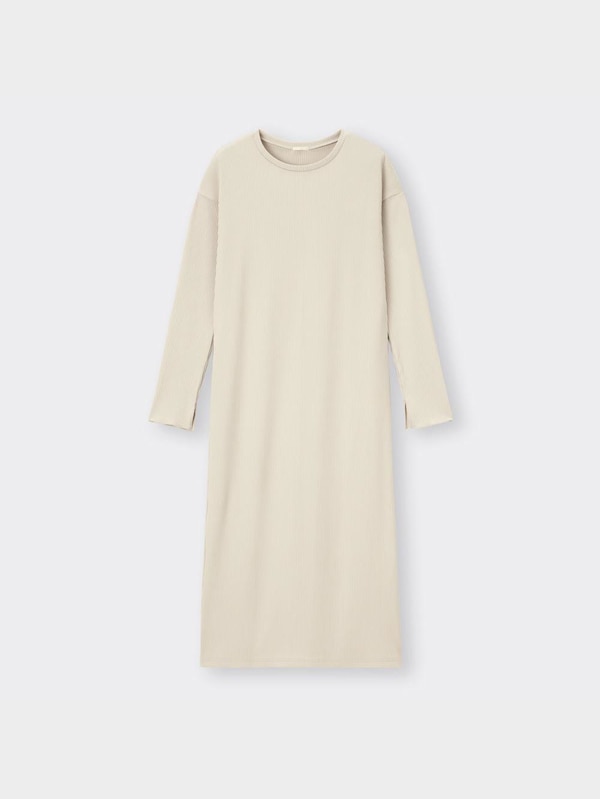 リブIラインワンピース(長袖)Q