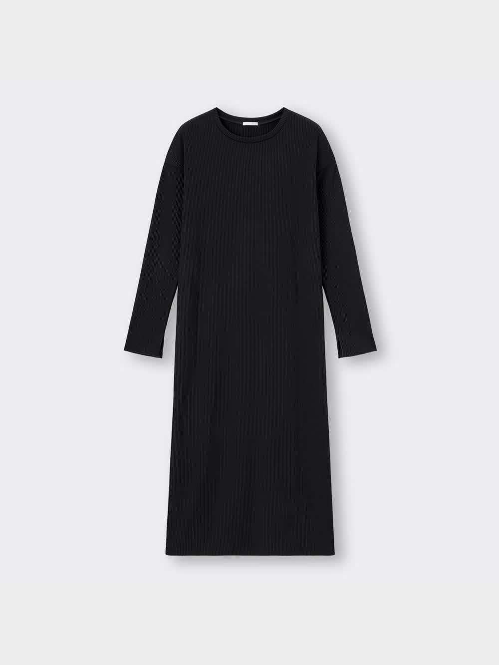 GU公式 | リブIラインワンピース(長袖)Q