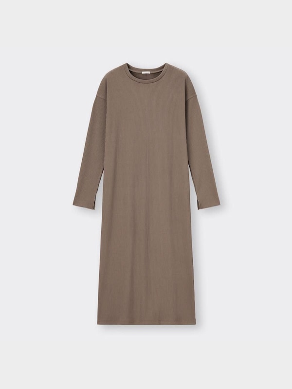 リブIラインワンピース(長袖)Q