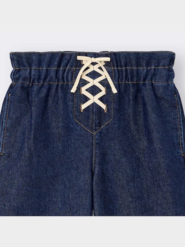 GIRLSヌクヌクデニムプルオンワイドパンツ