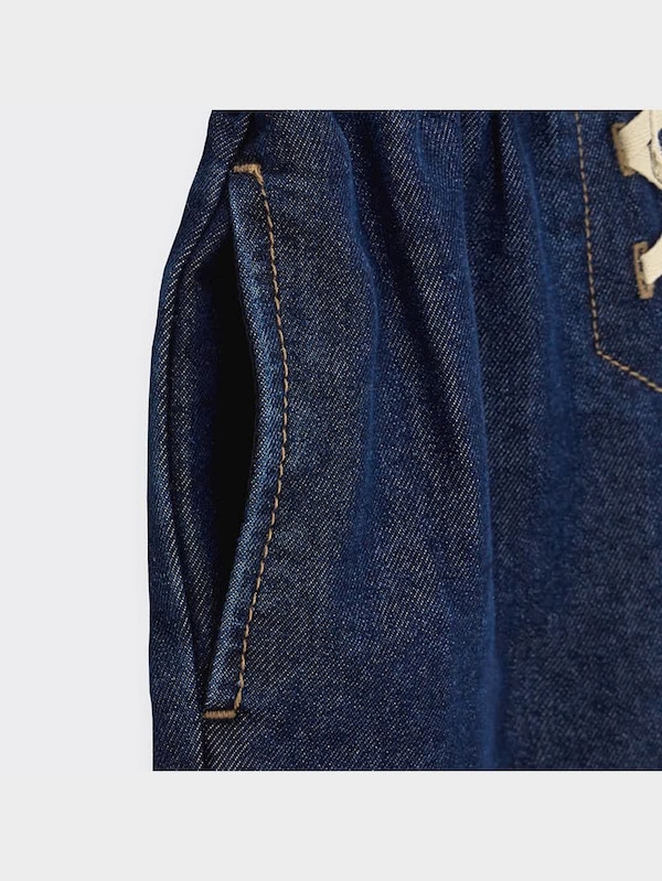 GIRLSヌクヌクデニムプルオンワイドパンツ