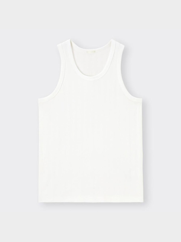 リブタンクトップ