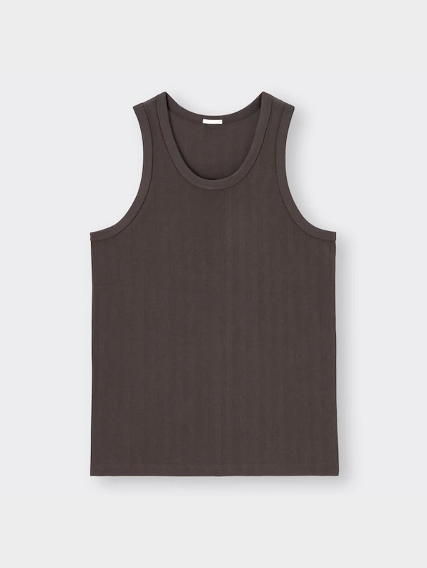 リブタンクトップ