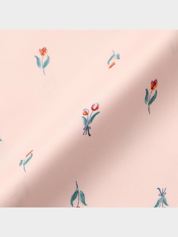 サテンパジャマ(長袖&ロングパンツ)(チューリップ)+X