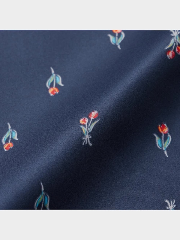 サテンパジャマ(長袖&ロングパンツ)(チューリップ)+X