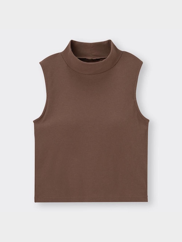 ブラフィールクロップドハイネックT(ノースリーブ)+X