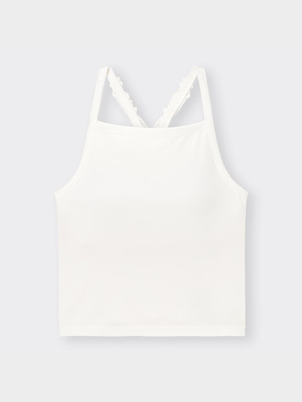 ブラフィールクロップドバックレースキャミソール+X