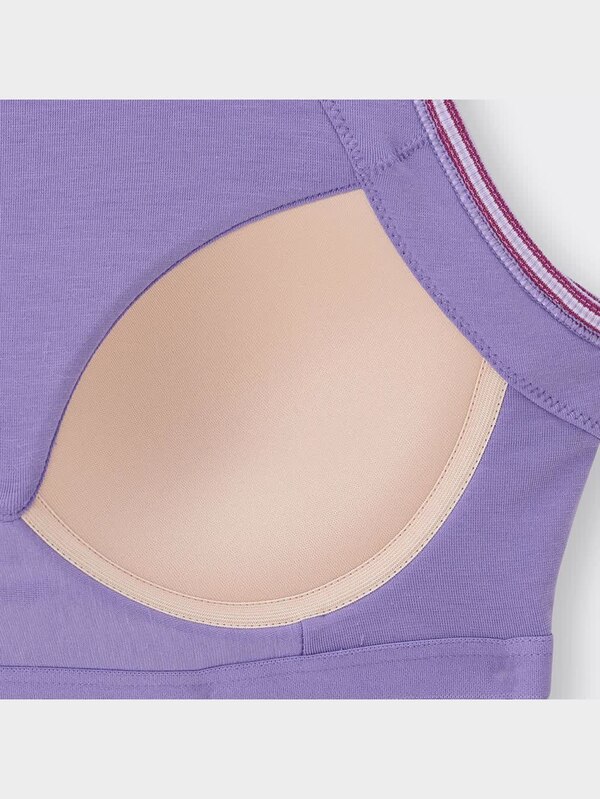 ブラフィールクロップドアメリカンスリーブタンクトップ(ボーダー)