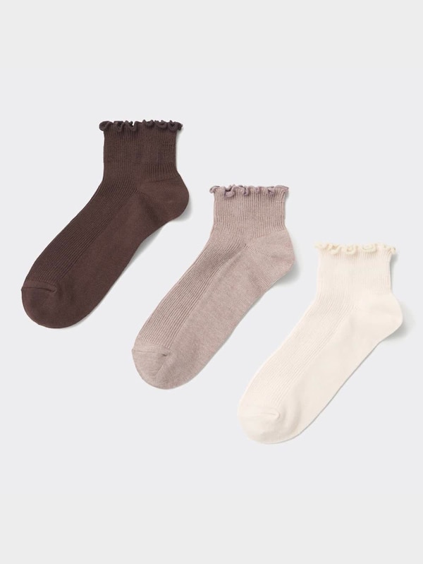 メローアンクルソックス3P+E