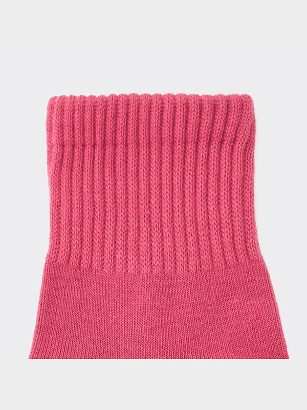 リブパイルアンクルソックス