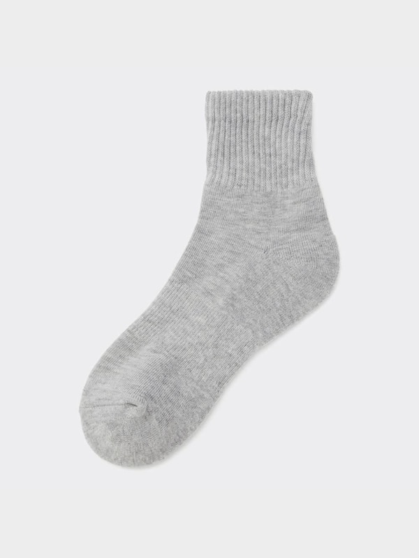 リブパイルアンクルソックス