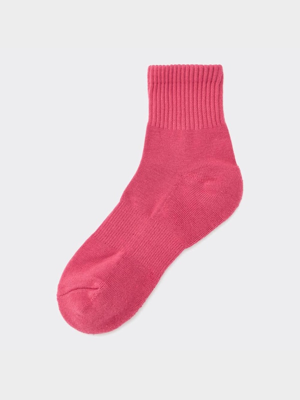 リブパイルアンクルソックス