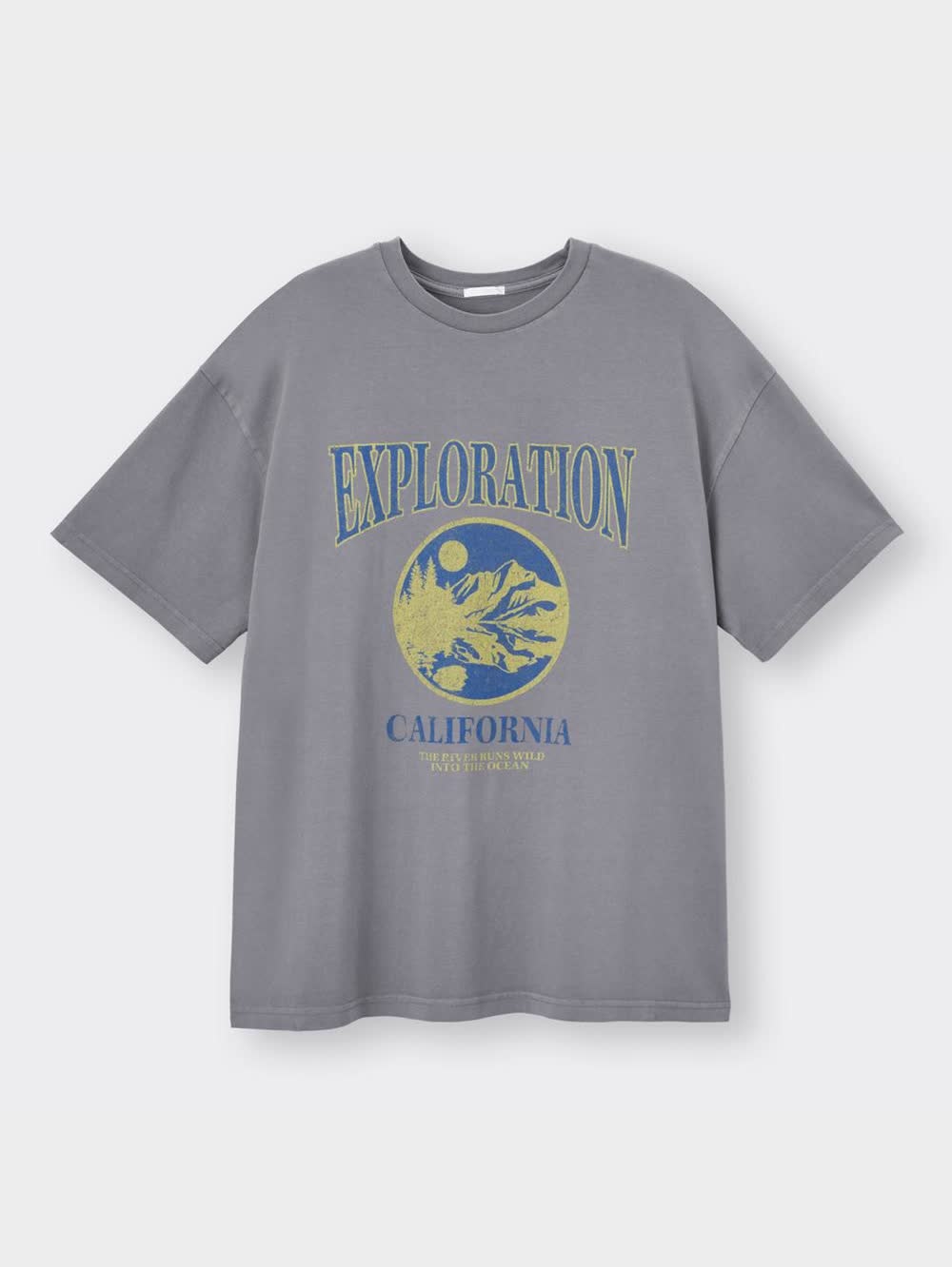 その他 gu- GU公式 | ウォッシュドグラフィックT(5分袖)2YT+X