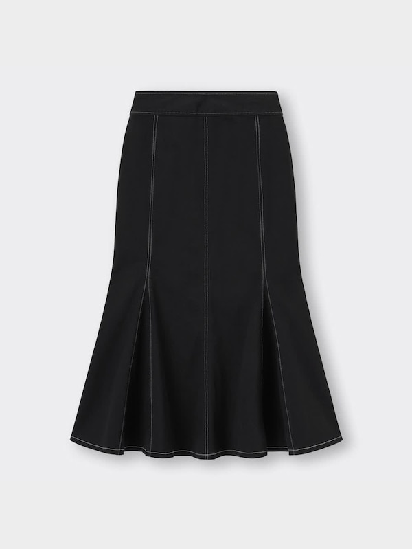 ステッチマーメイドロングスカート(丈標準86.0～93.0cm)