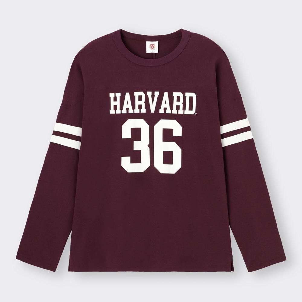 （GU）フットボールT(長袖) Harvard university