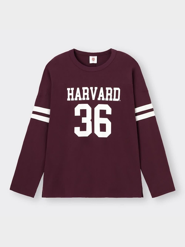 フットボールT(長袖) Harvard university