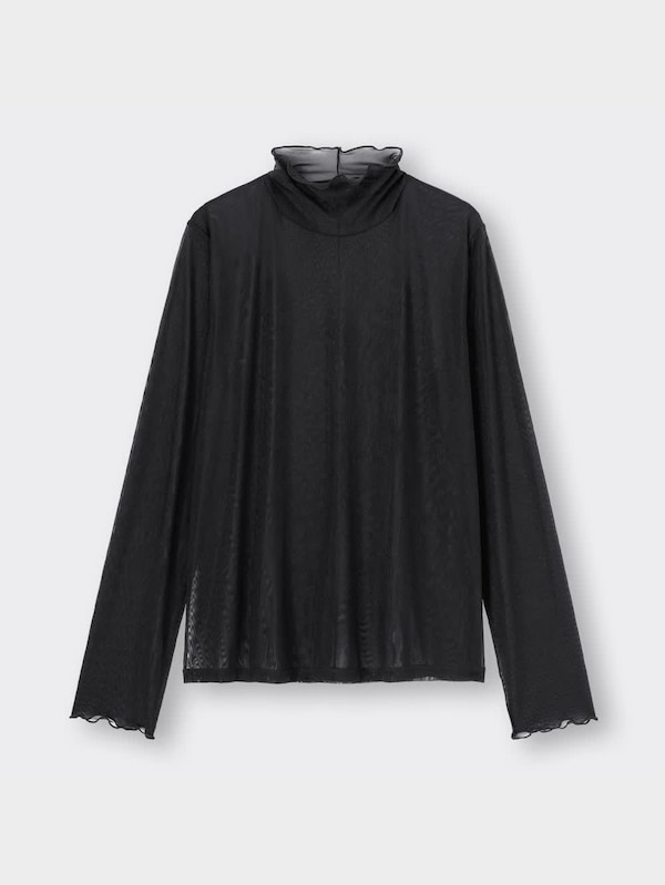 シアーハイネックT(長袖)