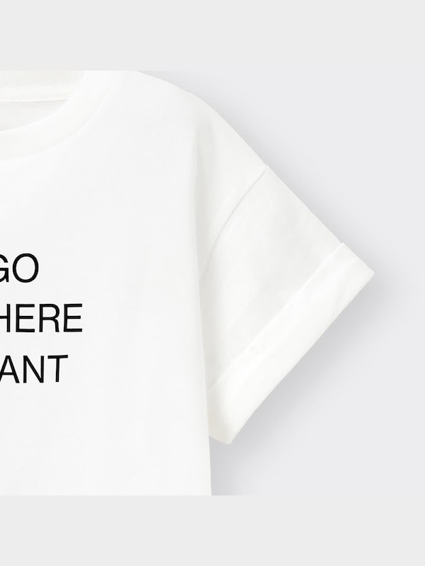 GIRLSクロップドグラフィックT(半袖)(ロゴ1)