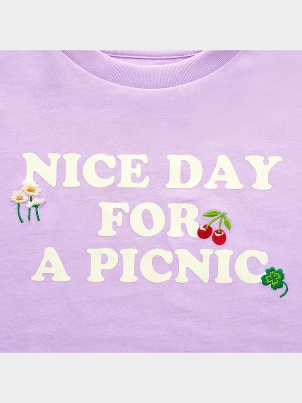 GIRLSクロップドグラフィックT(半袖)(ロゴモチーフ)