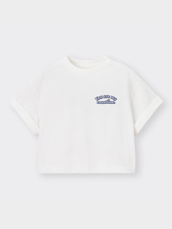 GIRLSクロップドグラフィックT(半袖)(ロゴ2)