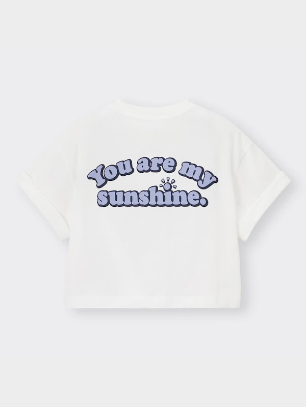 GIRLSクロップドグラフィックT(半袖)(ロゴ2)