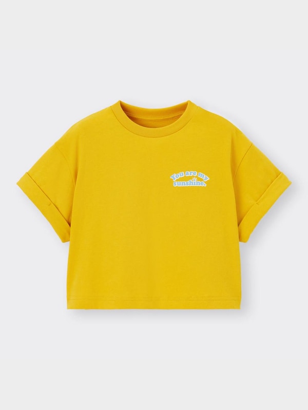 GIRLSクロップドグラフィックT(半袖)(ロゴ2)