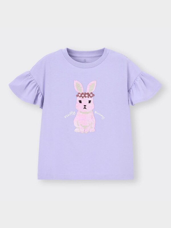 GIRLSスパンコールT(半袖)(ラビット)