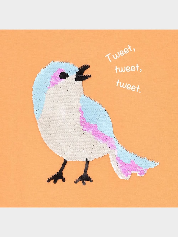 GIRLSスパンコールT(半袖)(バード)