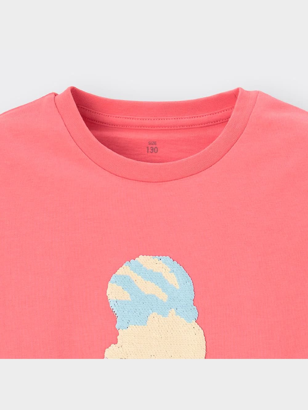 GU公式 | GIRLSスパンコールT(半袖)(アイスクリーム)
