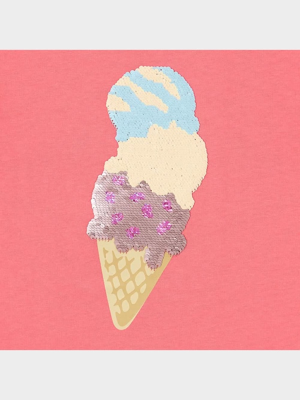 GIRLSスパンコールT(半袖)(アイスクリーム)