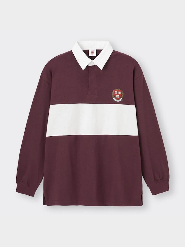 ラガーシャツ(長袖) Harvard university