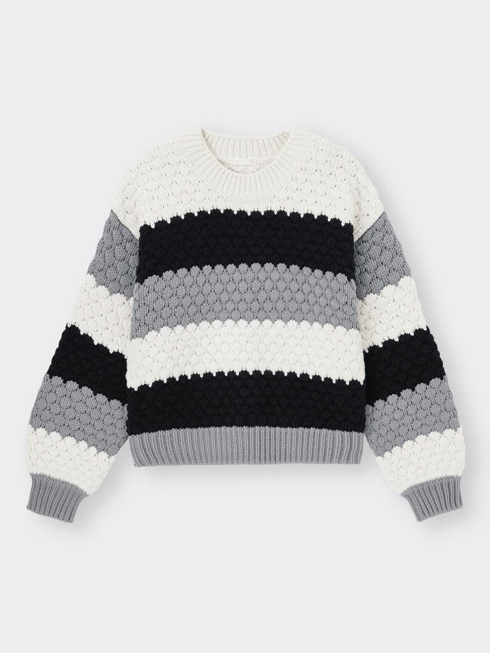 GRIFFIN ボーダーセーター Sサイズ GU公式 | ビッグボーダーセーター(長袖)YT+X